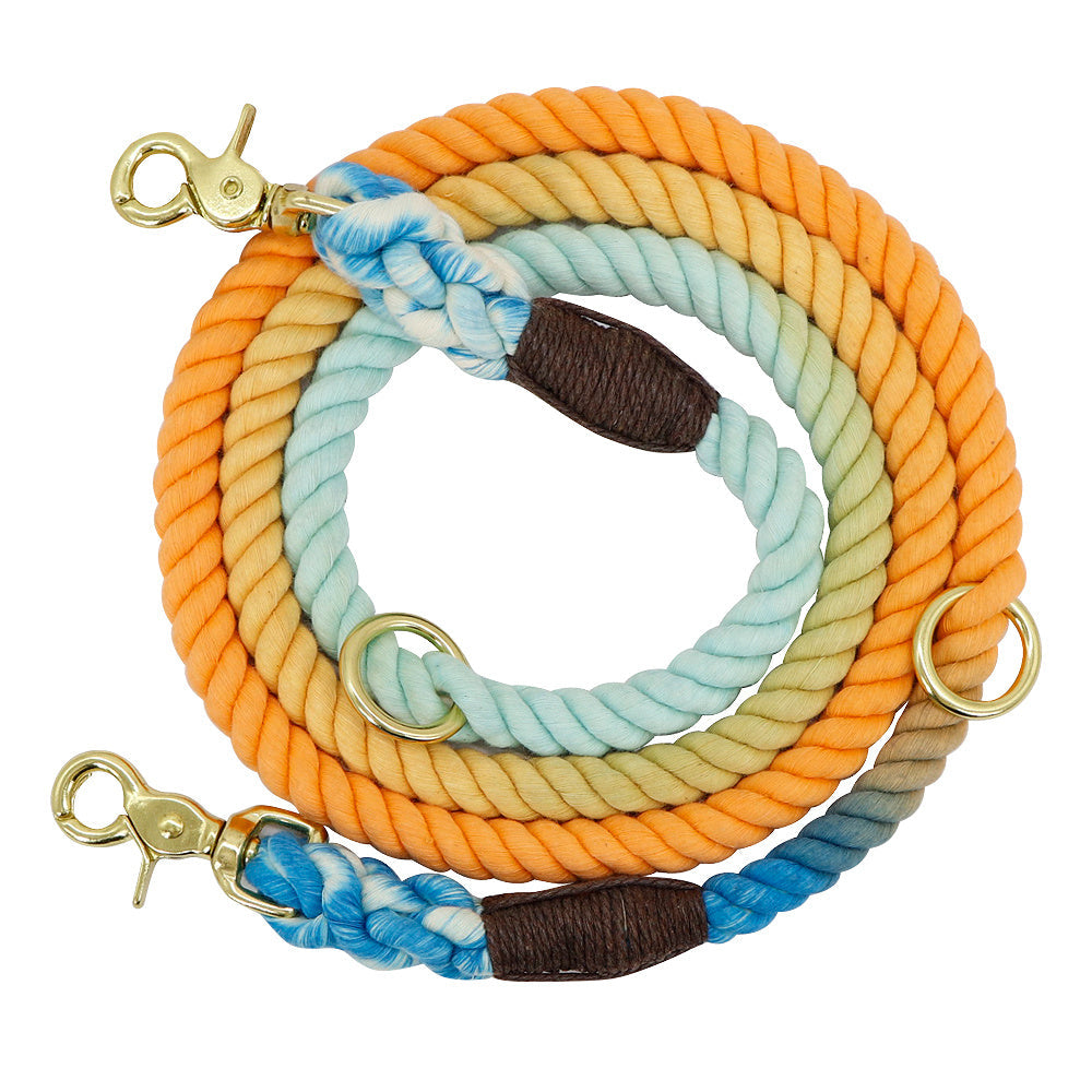 Gradient Color Dog Collars Accessories Leashes: Elevate Your Walks